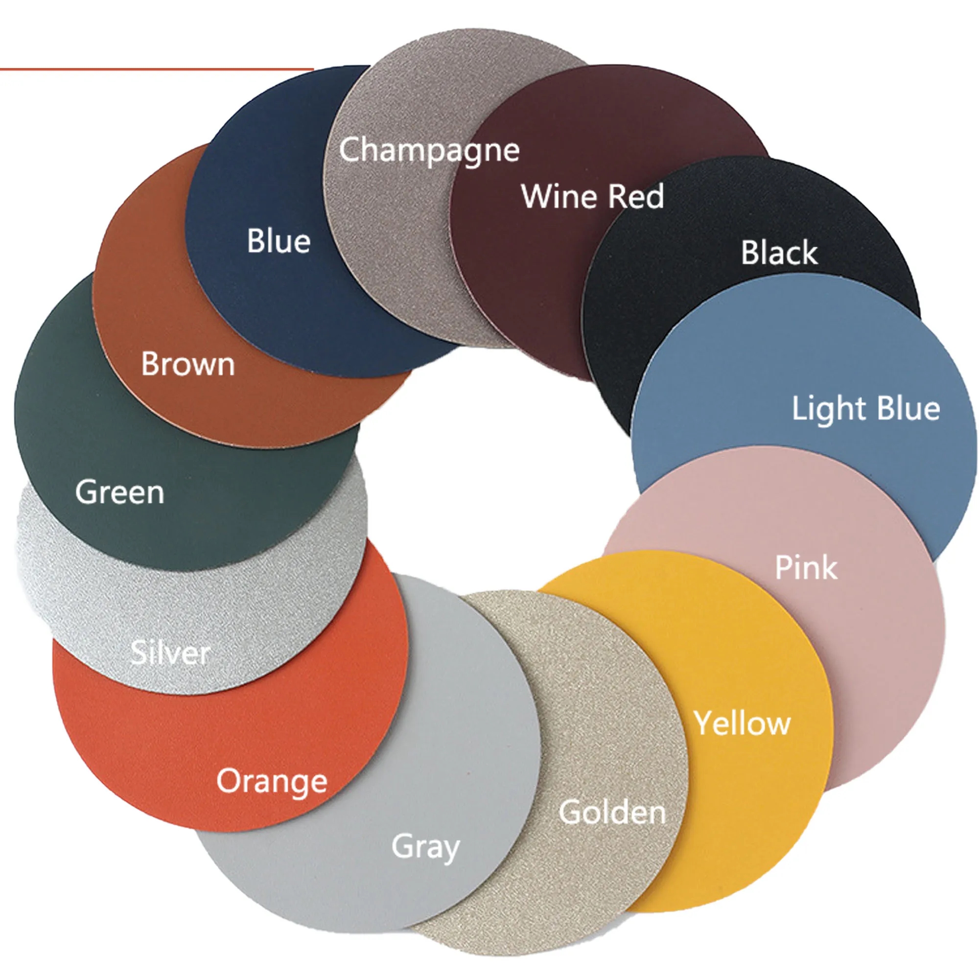 Custom Leather Coasters Round Diameter 3 7/8 Embosse 5