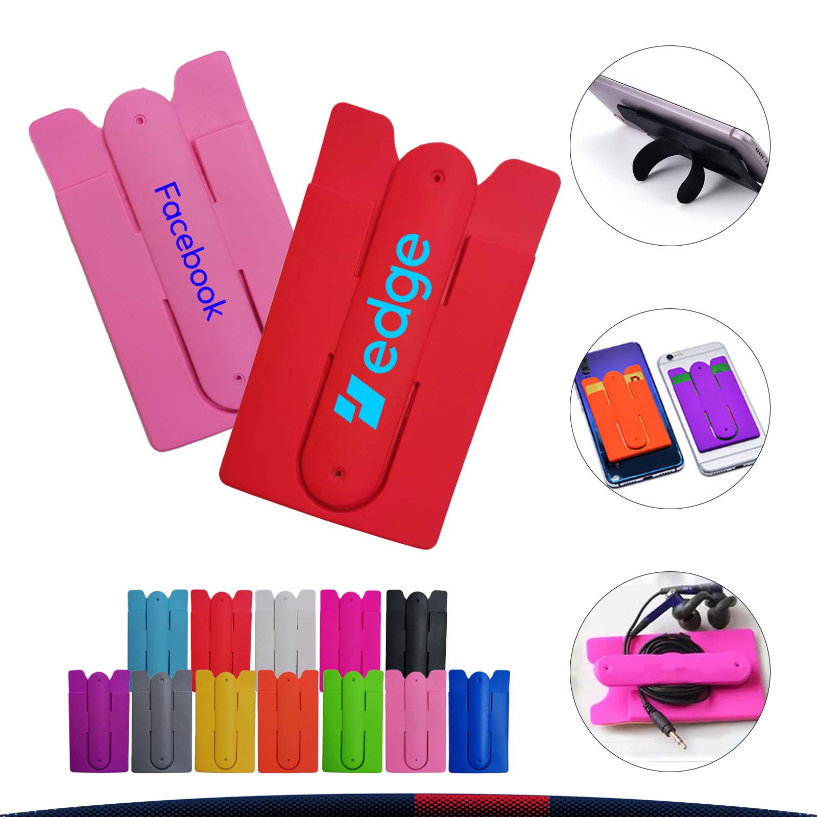 Silicone Mobile Phone Card Holder 2
