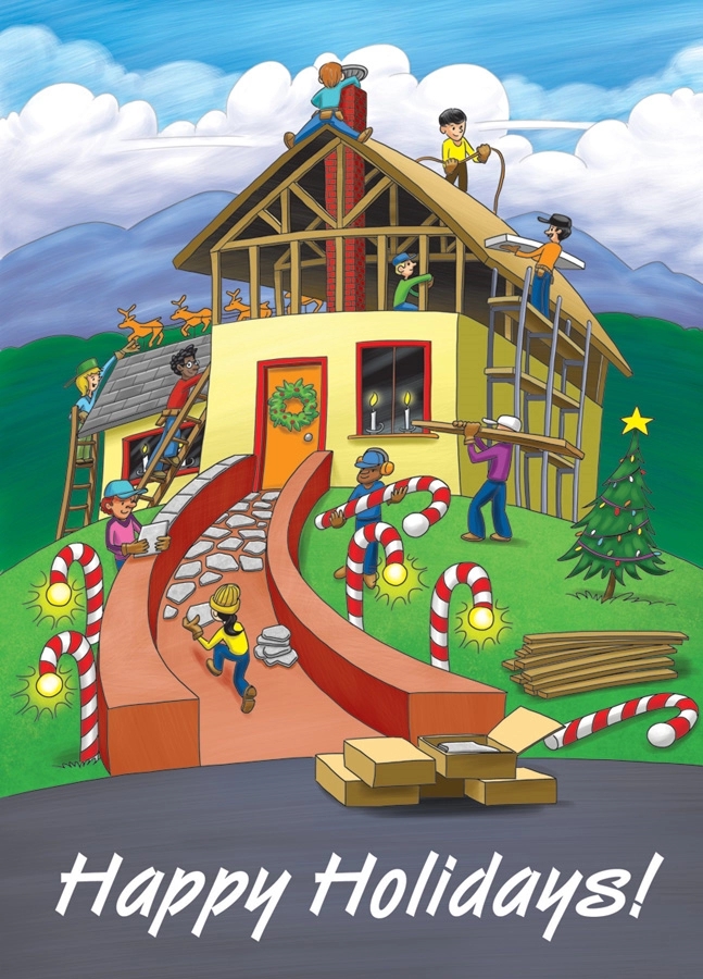 Building Holiday Joy Contractor Cards 1