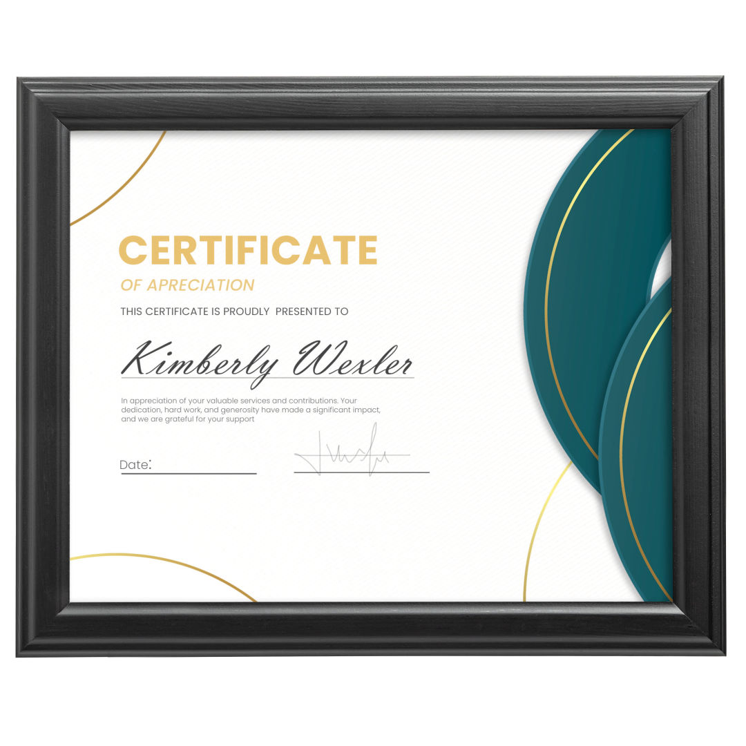 Marylebone Certificate Frame - Black 4