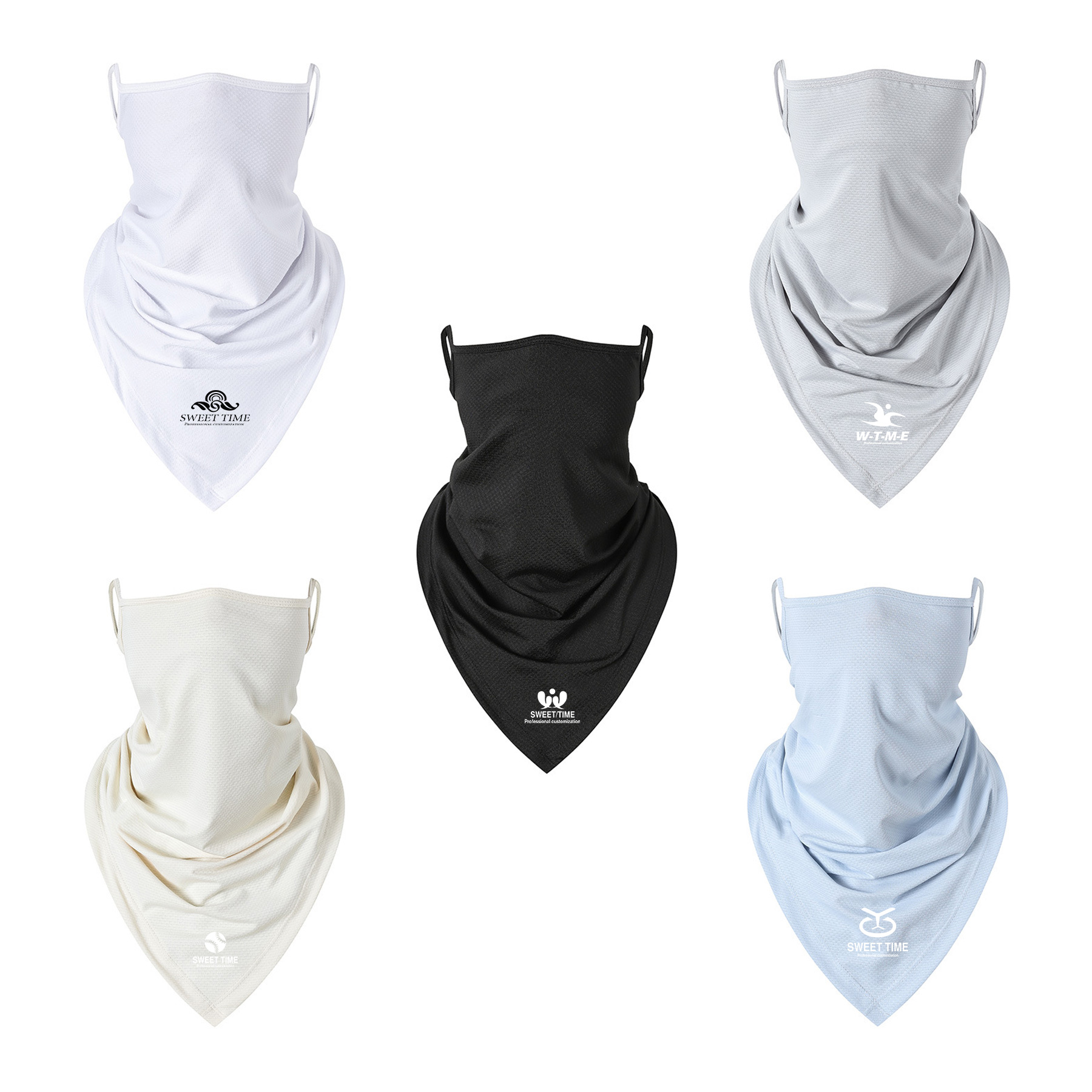 Triangle Coving Bandana With Ear Loops 1