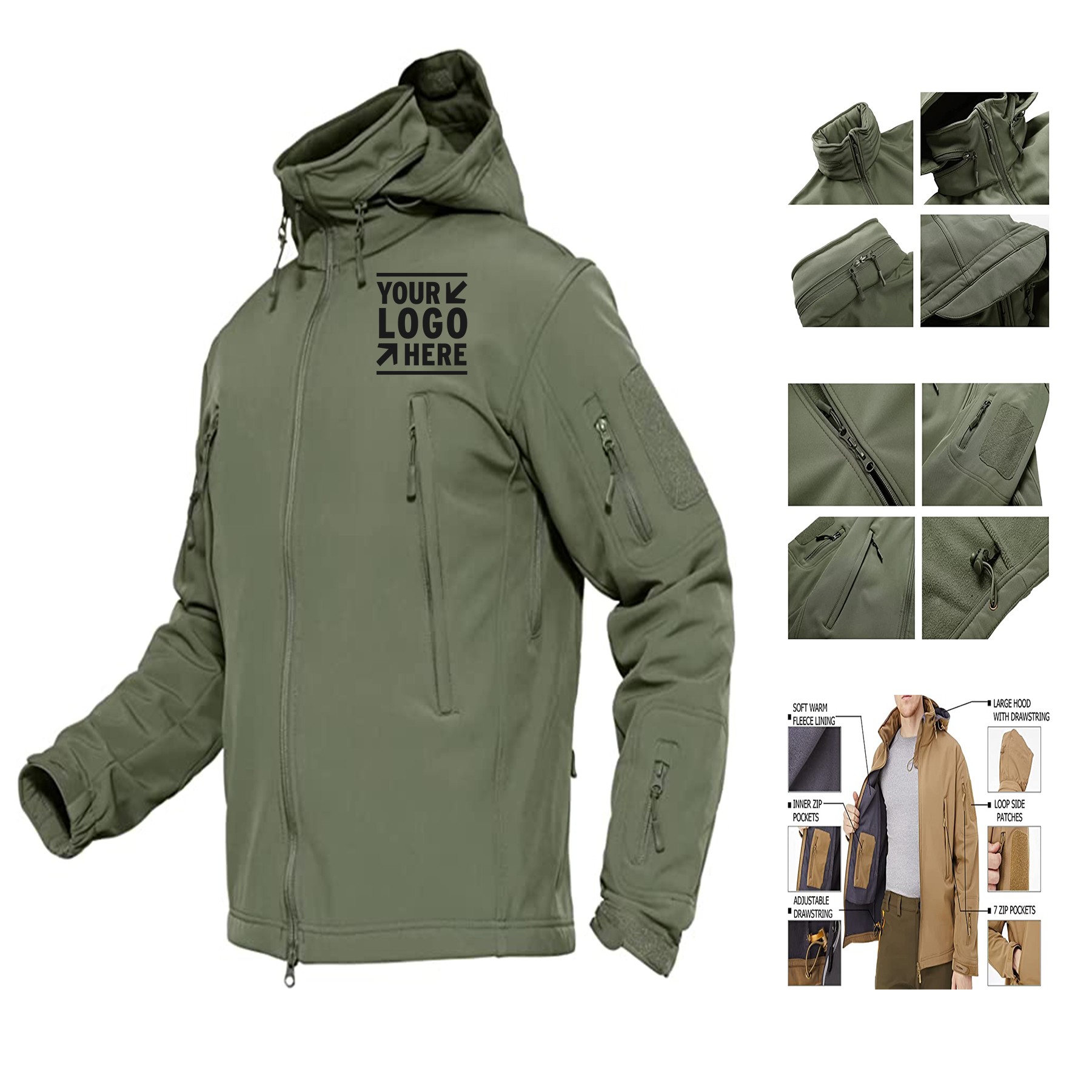 Men's Winter Tactical Snow Ski Jacket 2