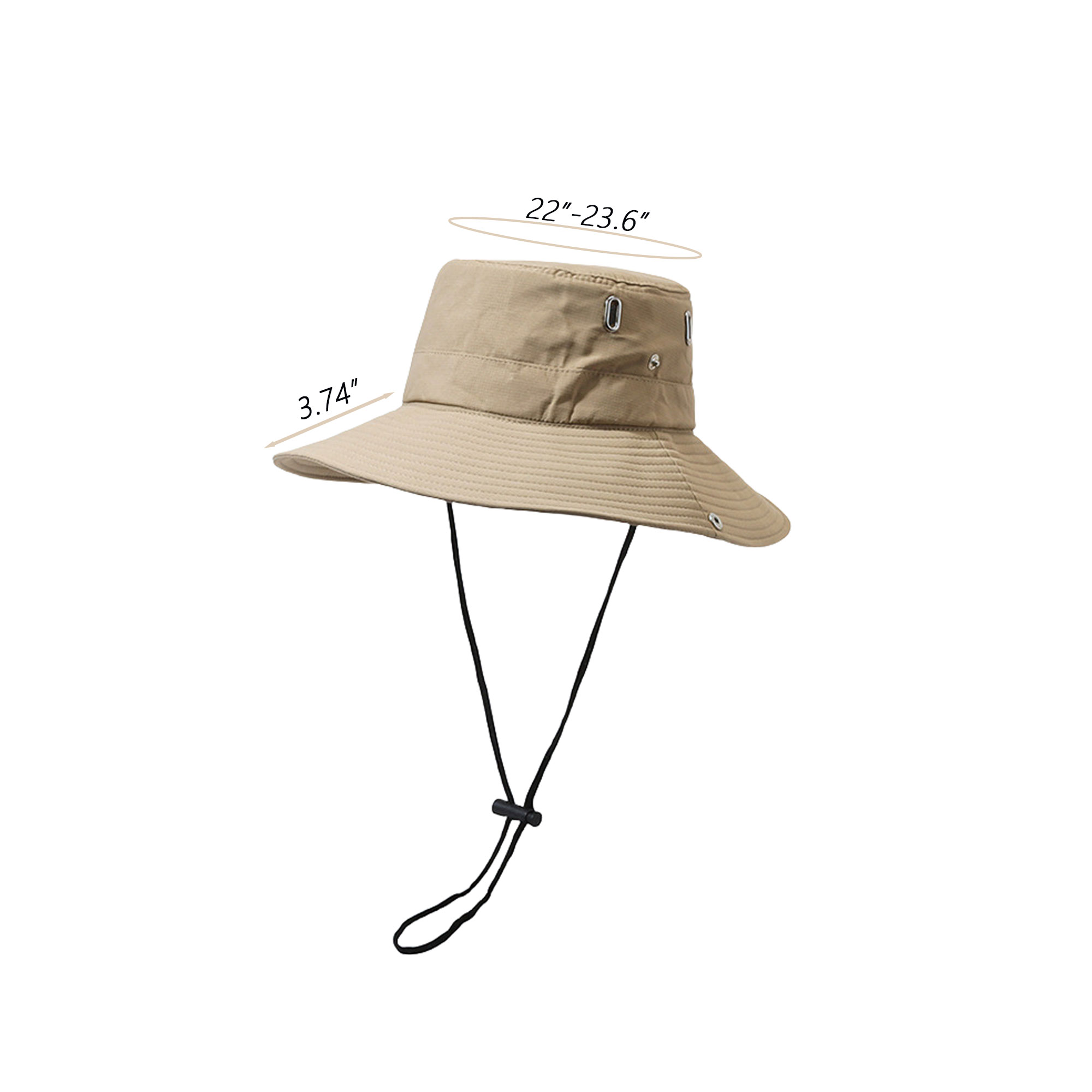 Wide Brim Fisherman Hat with Chin Strap 2
