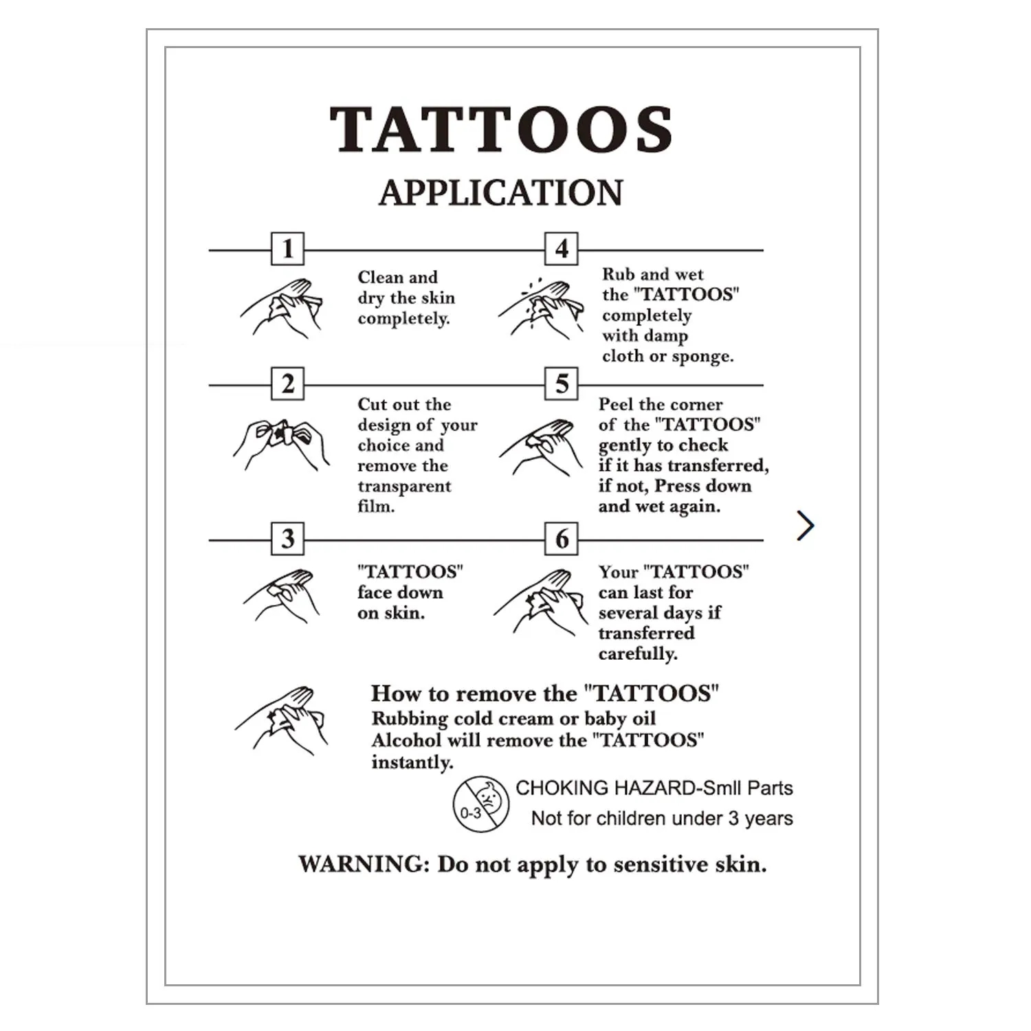 Custom Temporary Tattoos 4"X6" 2