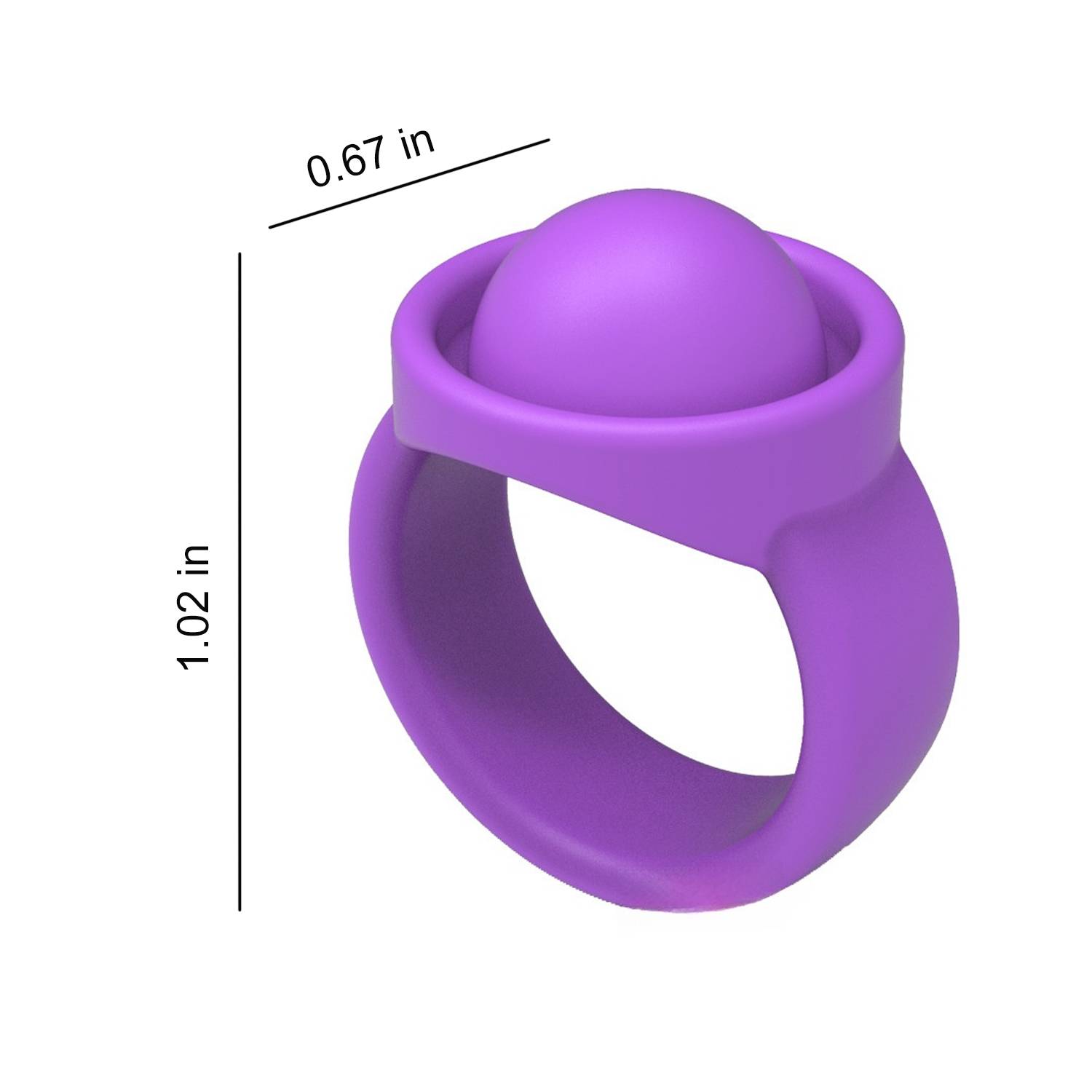 Silicone Pop Fidget Stress Relief Ring Toy 7