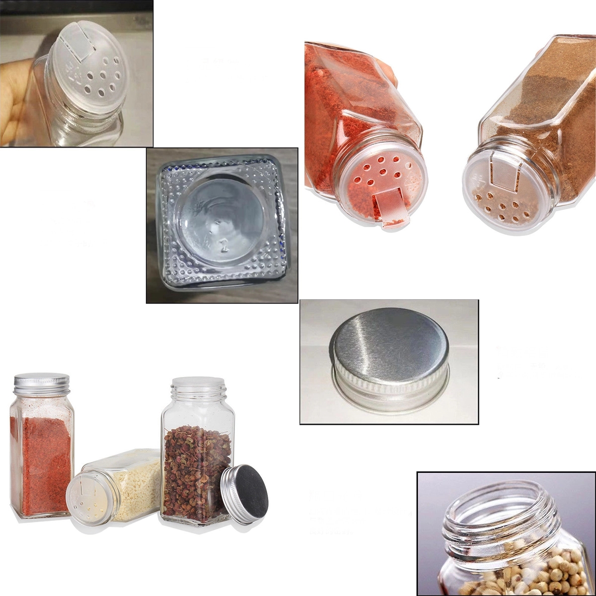 Spice Jars- Set Of 12 Glass Bottles 3