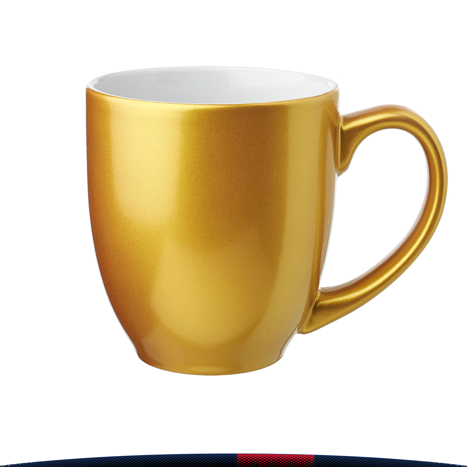 16 oz. Ceramic Beer Mug With Metallic Exterior 3