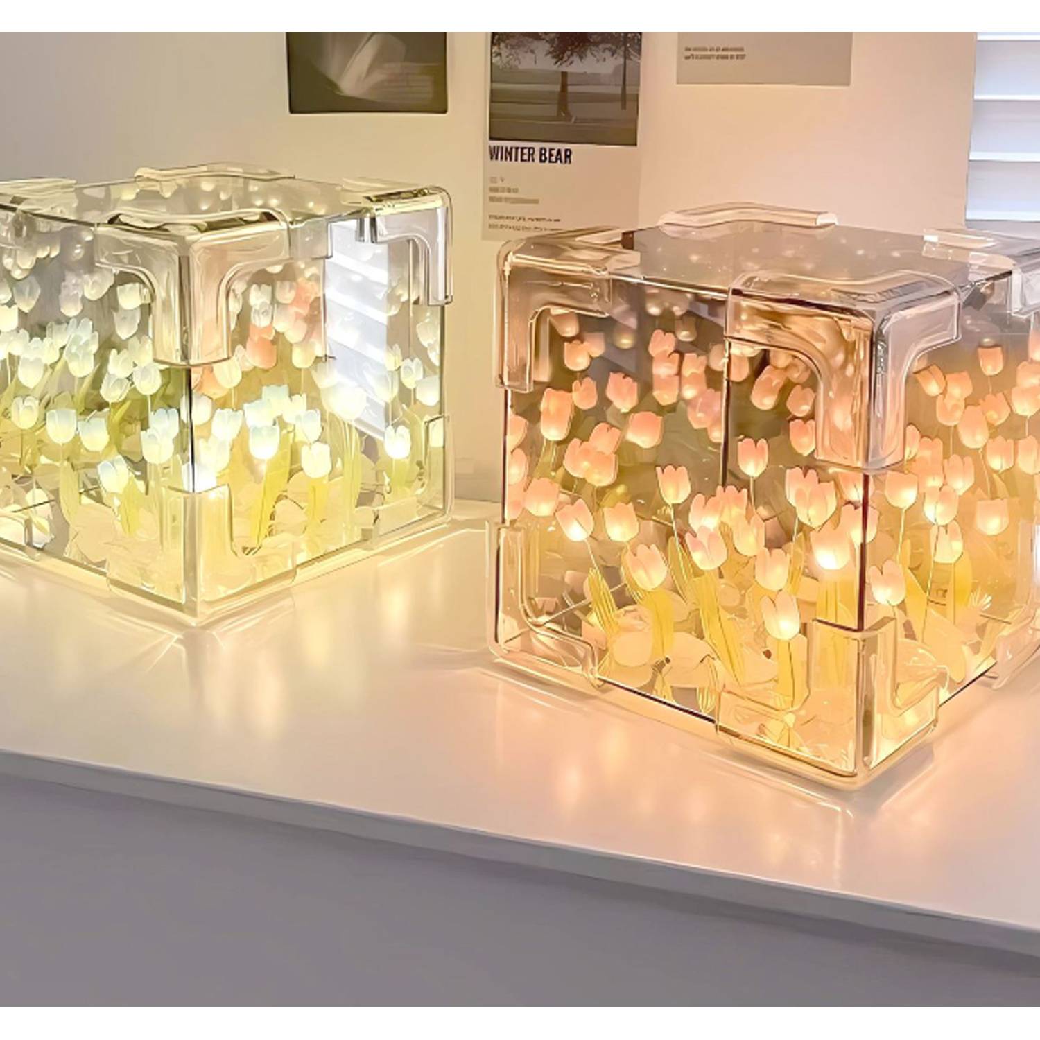 Beautiful desktop ornaments DIY night light 4