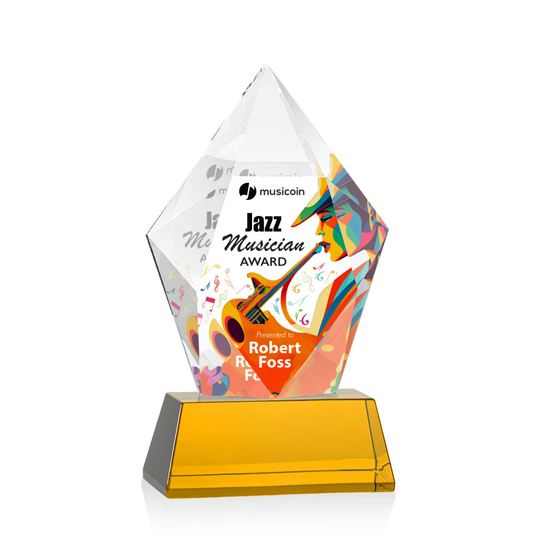 Devron VividPrint™ Award on Base - Amber 9
