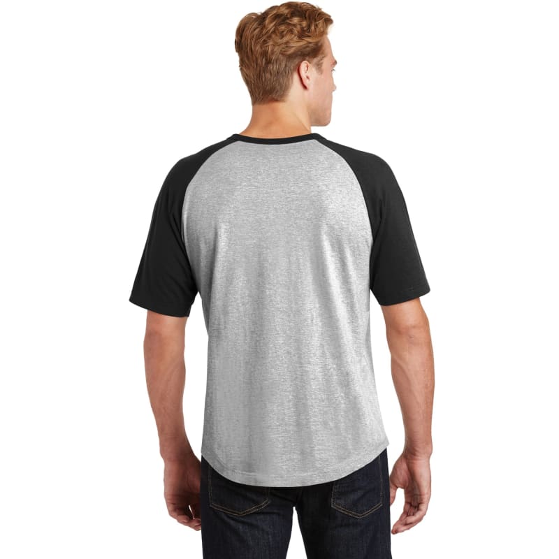Sport-Tek Short Sleeve Colorblock Raglan Jersey. 9