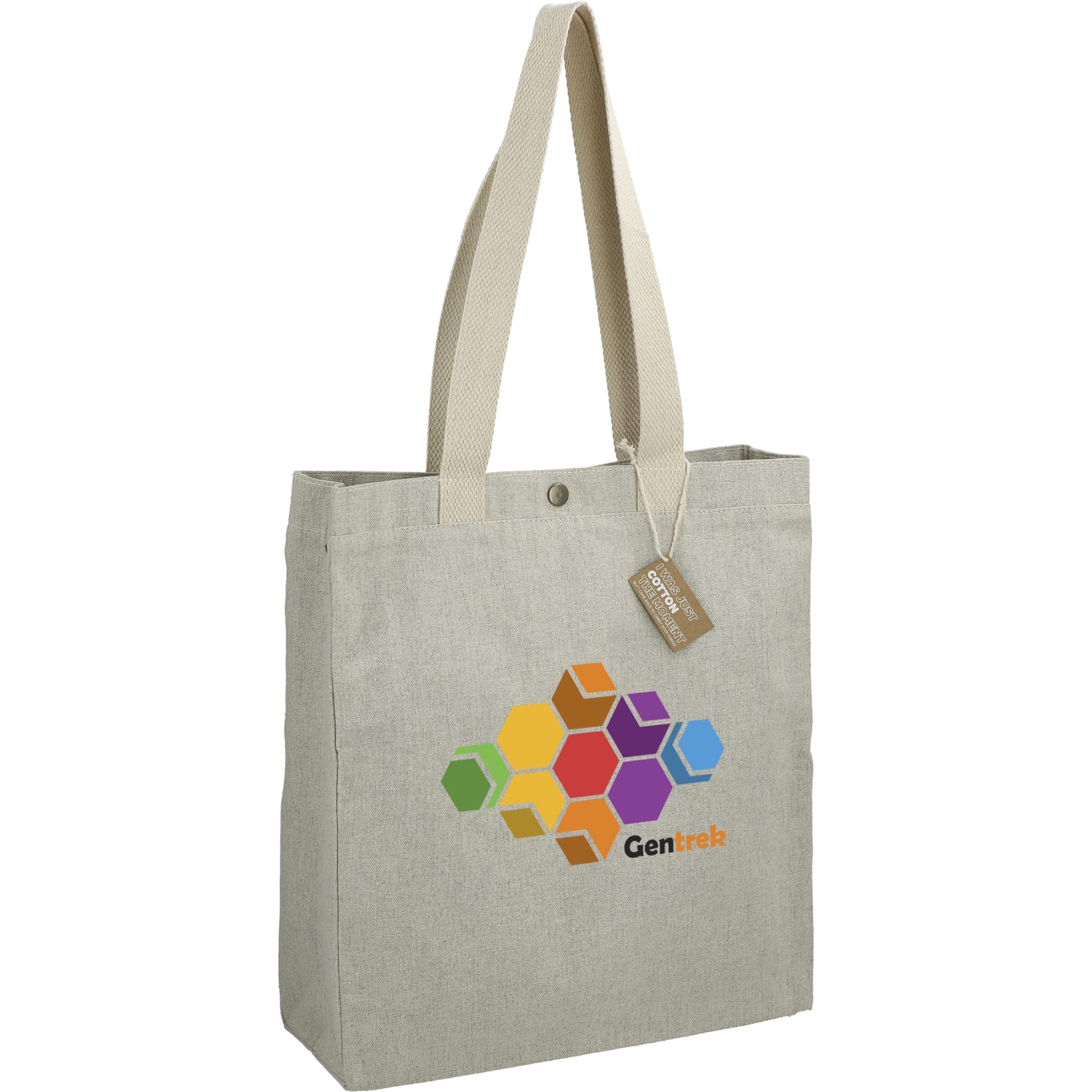 Repose 10oz Recycled Cotton Box Tote w/Snap 5