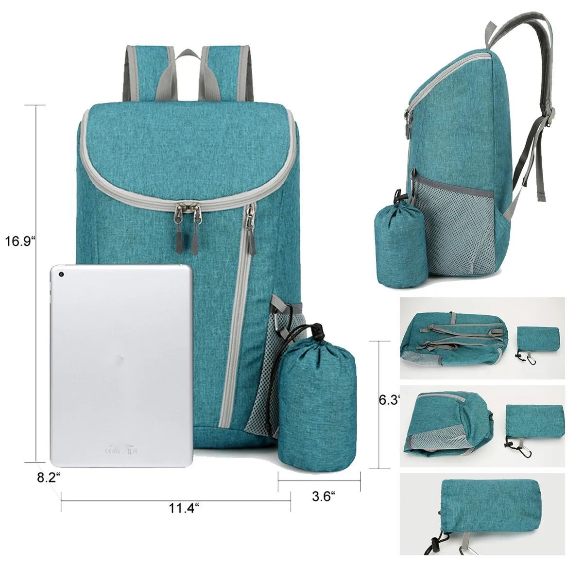 Multiple Colors Lightweight Foldable Travel 30L Backpack 1