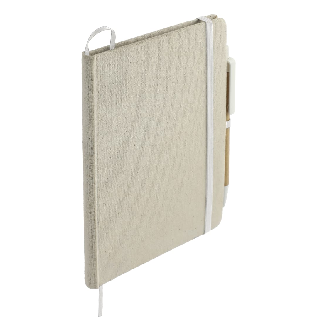 5" x 7" Organic Cotton Bound Notebook w/Pen 46
