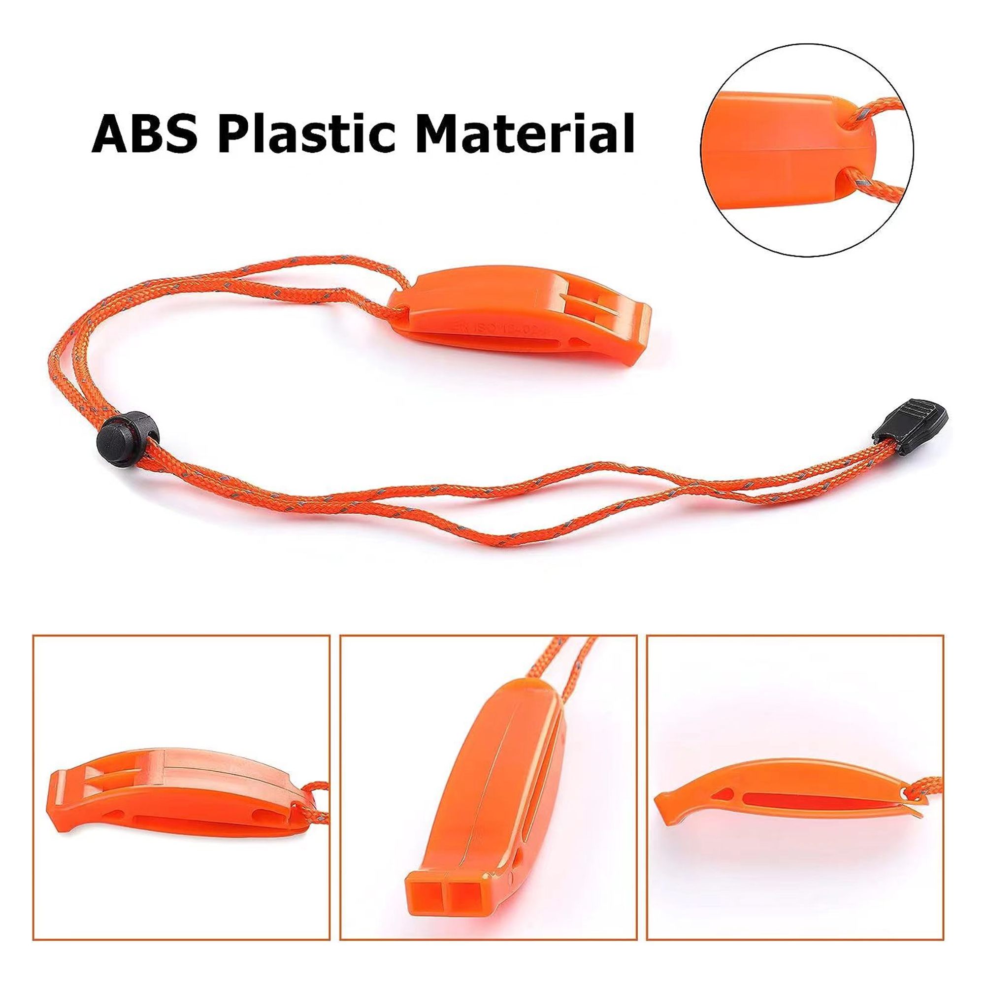 Survival Emergency Whistle With Lanyard 6