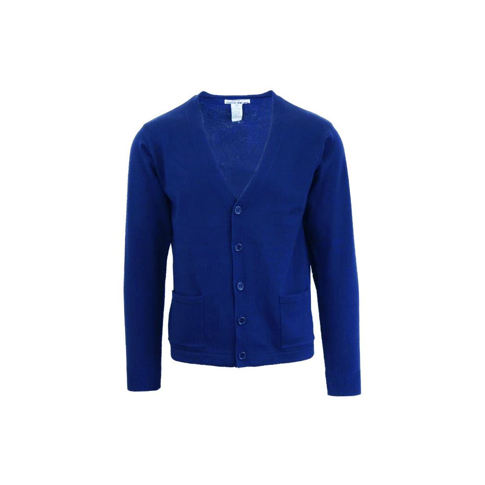 Kid's Cardigans - Sizes 4 - 7 Royal Blue V-Neck 2