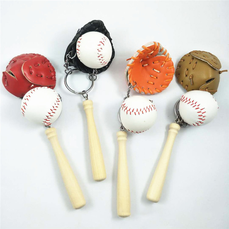 3 in 1 Baseball Metal Keychain 6