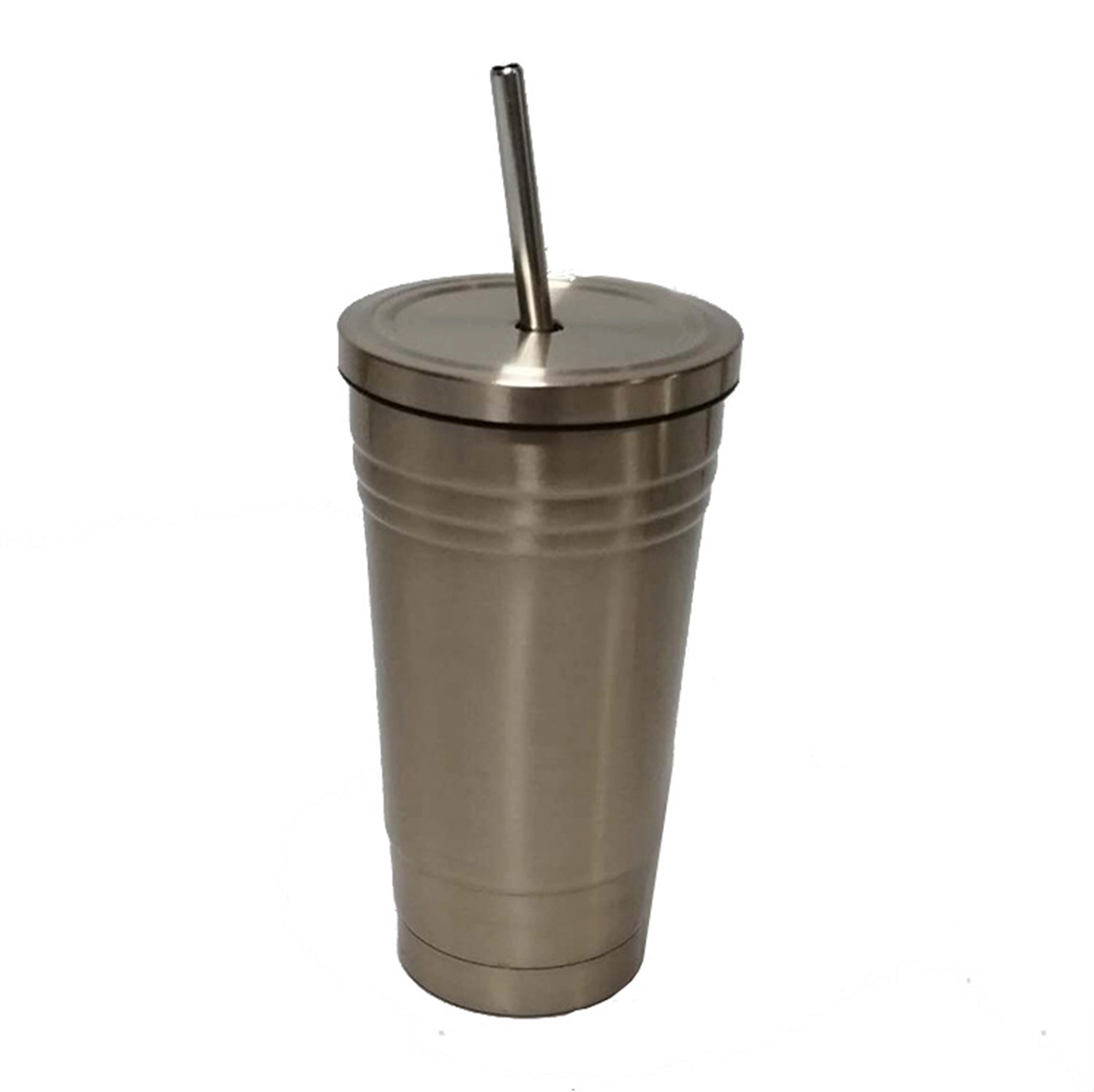 17 oz Stainless Steel Tumbler with Straw 14