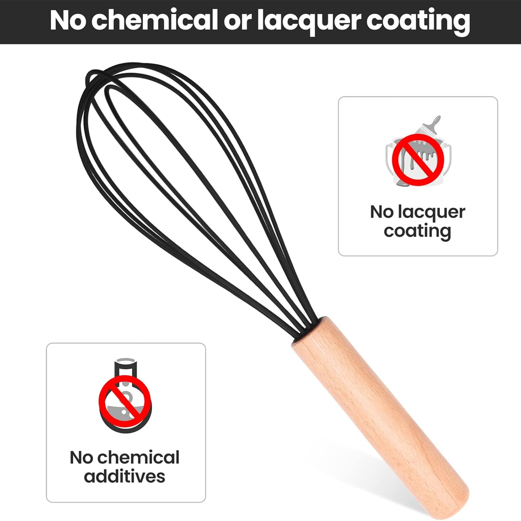 Silicone Whisks With Wooden Handle 3
