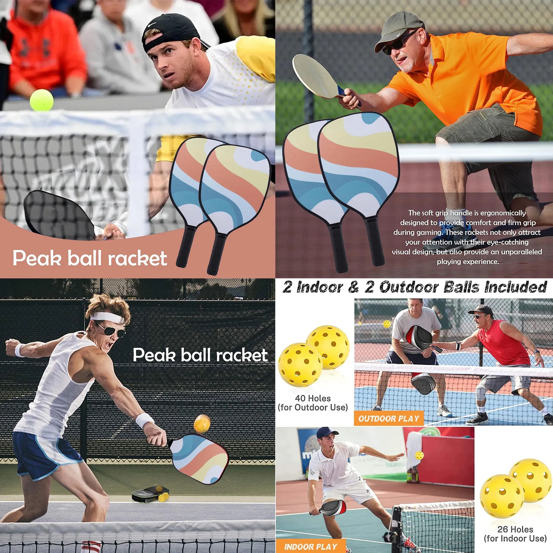 Pickleball Paddless Comfortable Racket 2
