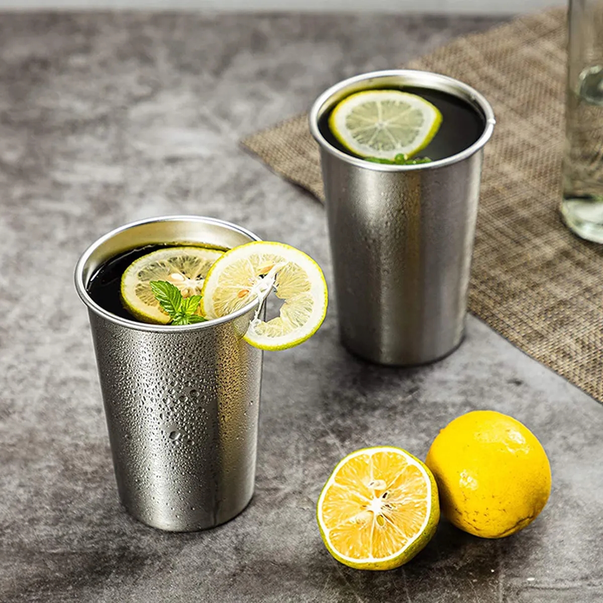 12/17 Oz. Stainless Steel Drinking Cup Beer Tumblers 4