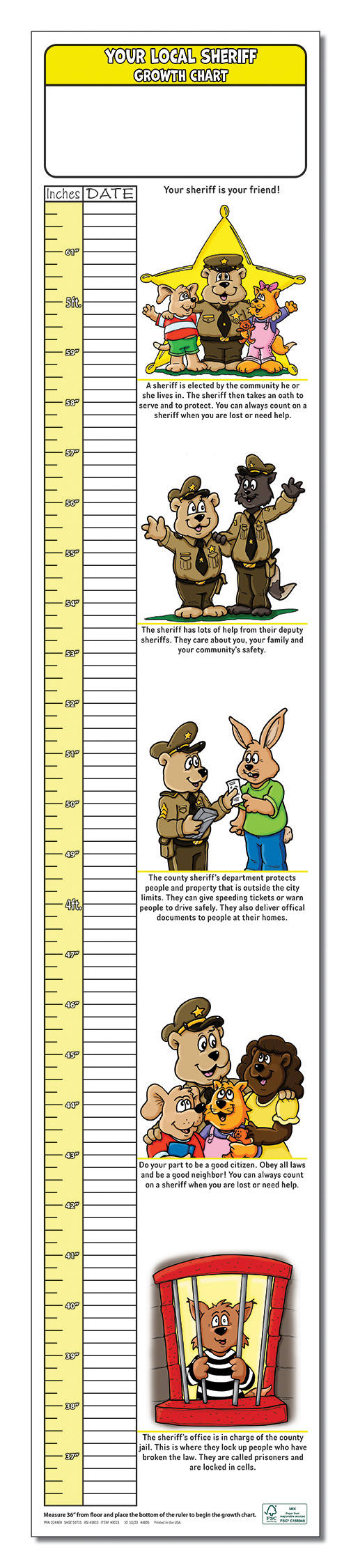 GROWTH CHART - Your Local Sheriff Care Growth Chart 3