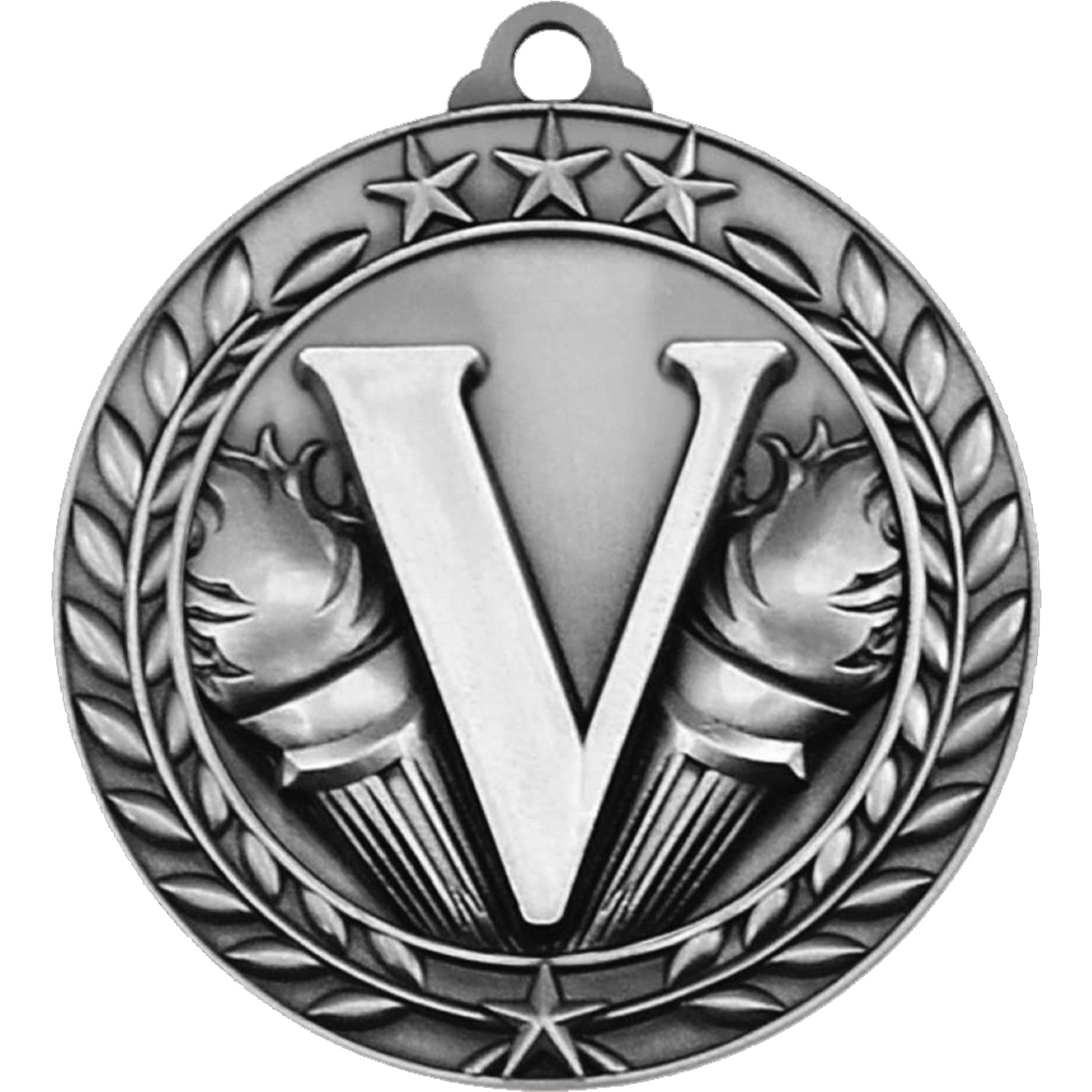 Stock Small Academic & Sports Laurel Medals: Victory 8