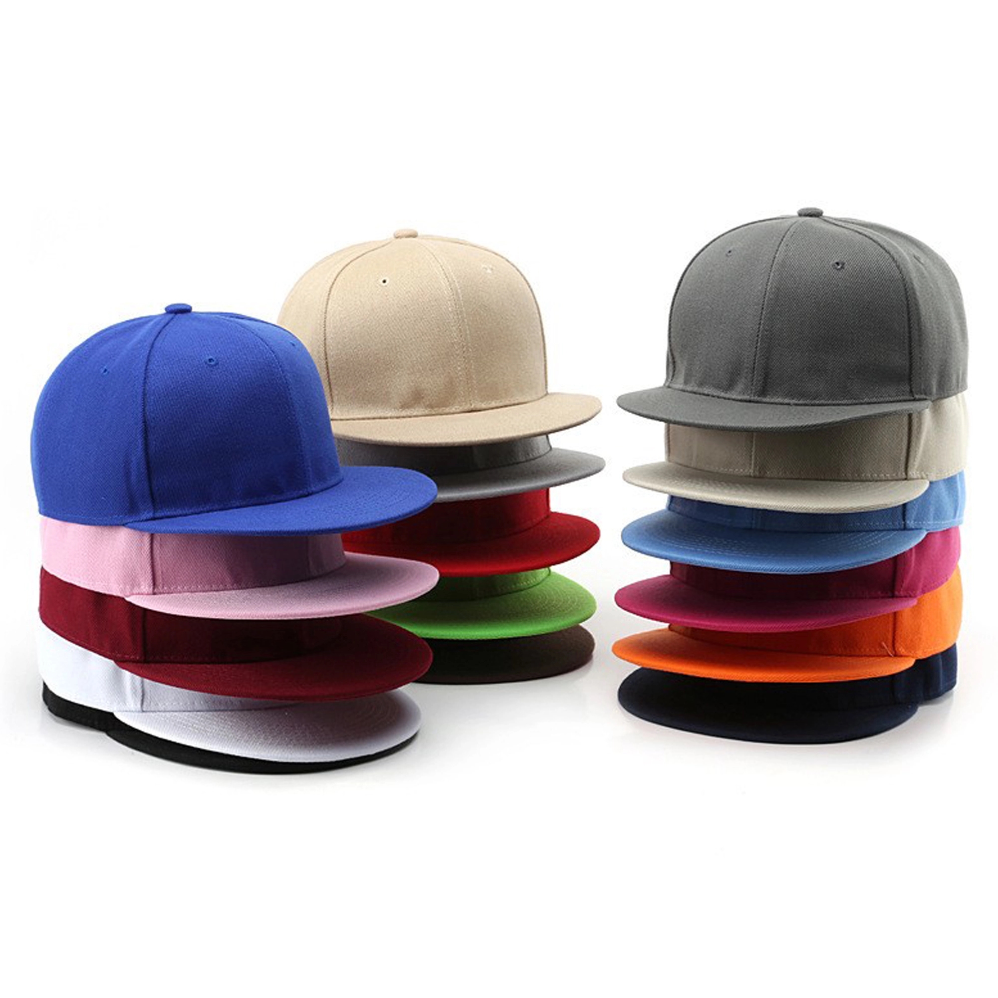 Adult Structured Flat Visor Snapback Cap 14