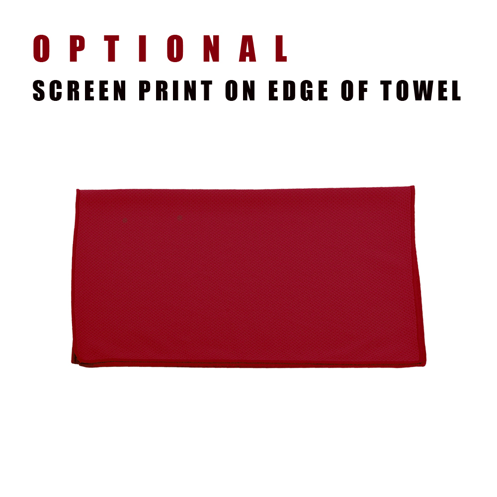 Workout 11"W x 31"L Cooling Towel (Red) 3
