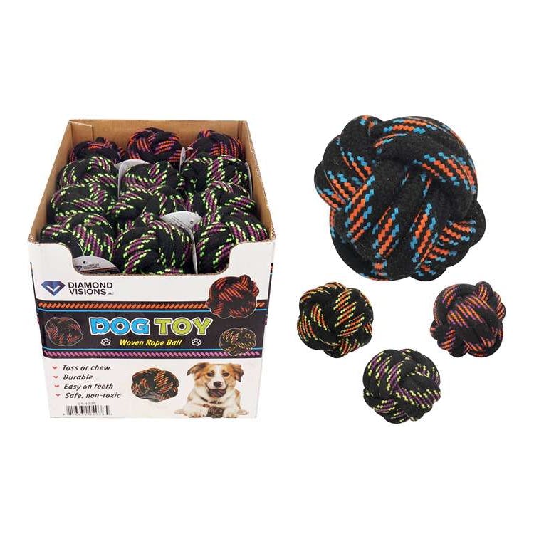 Woven Rope Dog Toy Balls 1