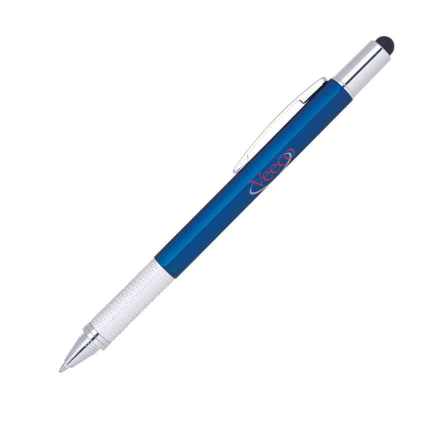 Multi-Functional Twist Pen, Sytlus, Ruler, Screwdriver, Level 6