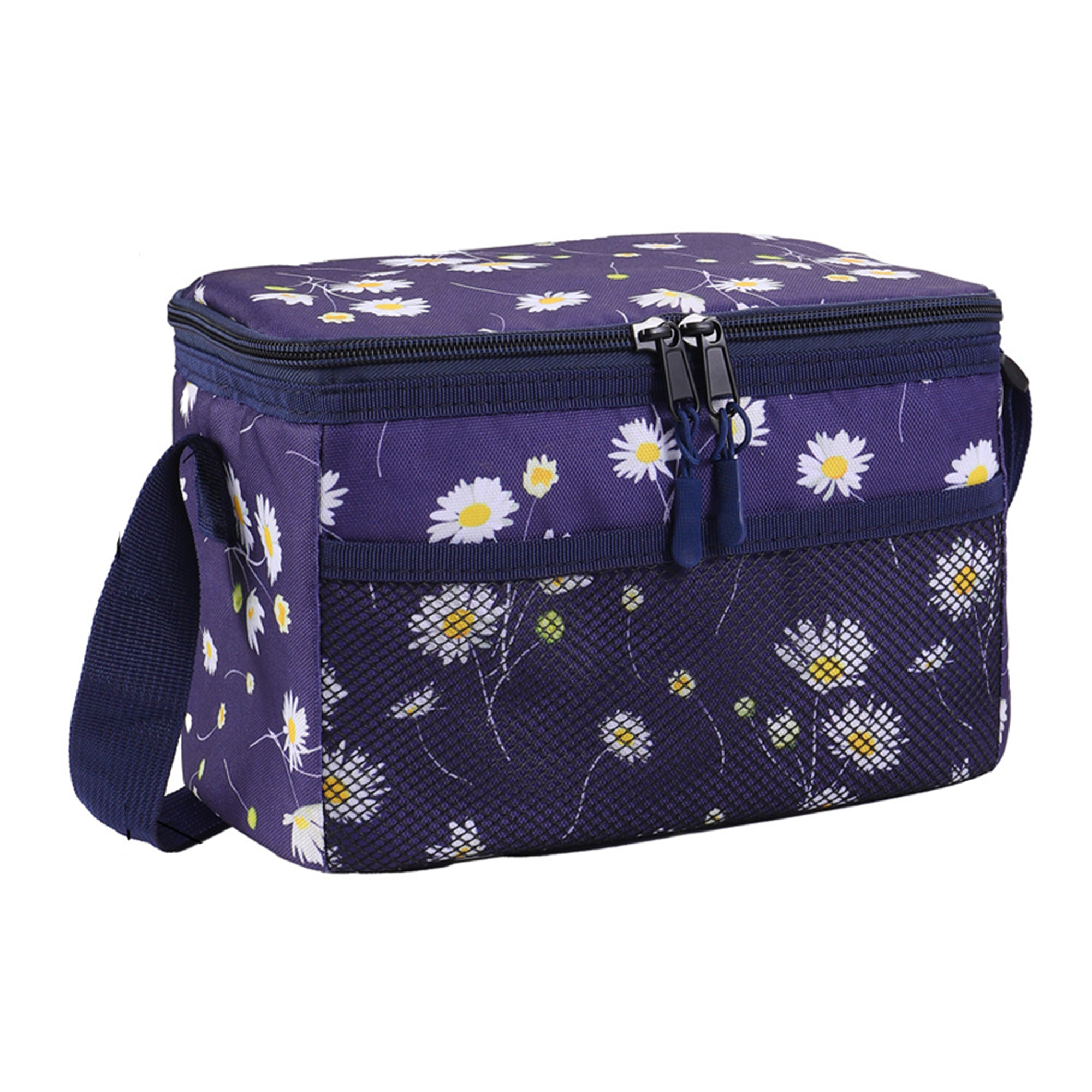 6 Cans Foldable Insulated Lunch Bag With Zipper 5