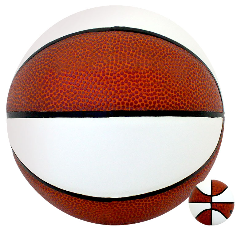 Basketball - Mini Autograph w/ Alternating Panels (5" dia) 2