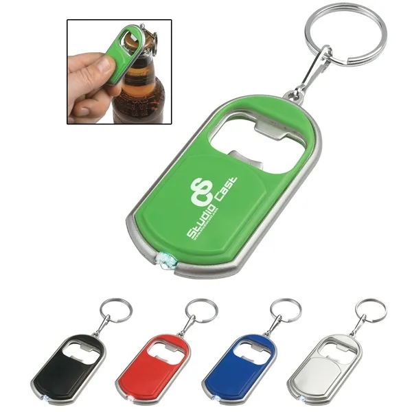 Bottle Opener Keychain With LED Light 1