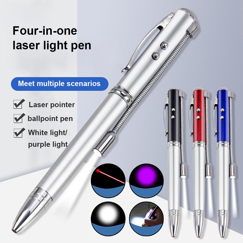 4 in 1 Multifunctional Laser Pointer With LED Light Pen 2