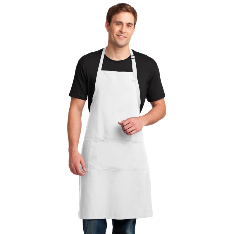 Port Authority Easy Care Extra Long Bib Apron With Stain Release. 35