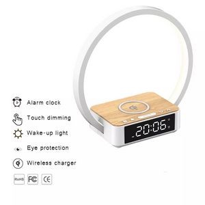 Bedside Table Lamp, WILIT Touch Lamp with Alarm Clock 3