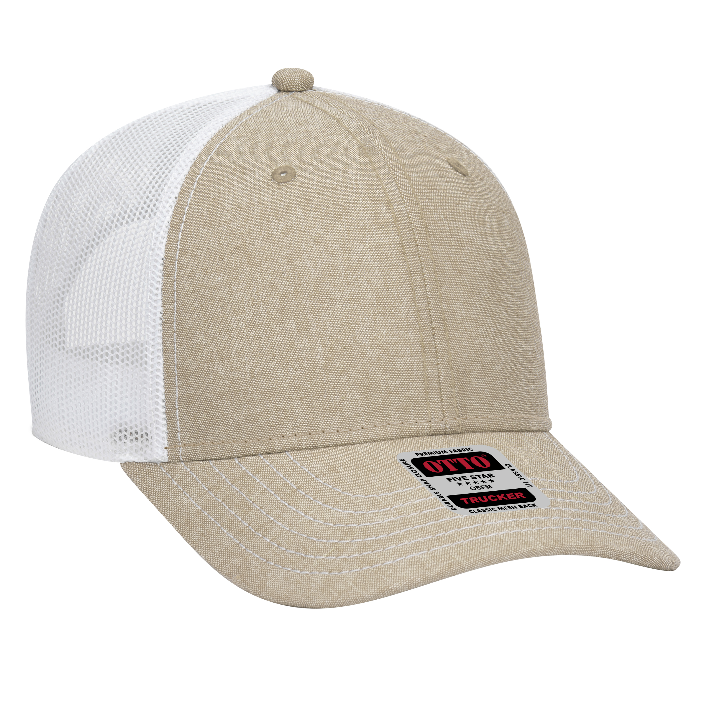 OTTO CAP® 6 Panel Low Profile Mesh Back Trucker Hat 221