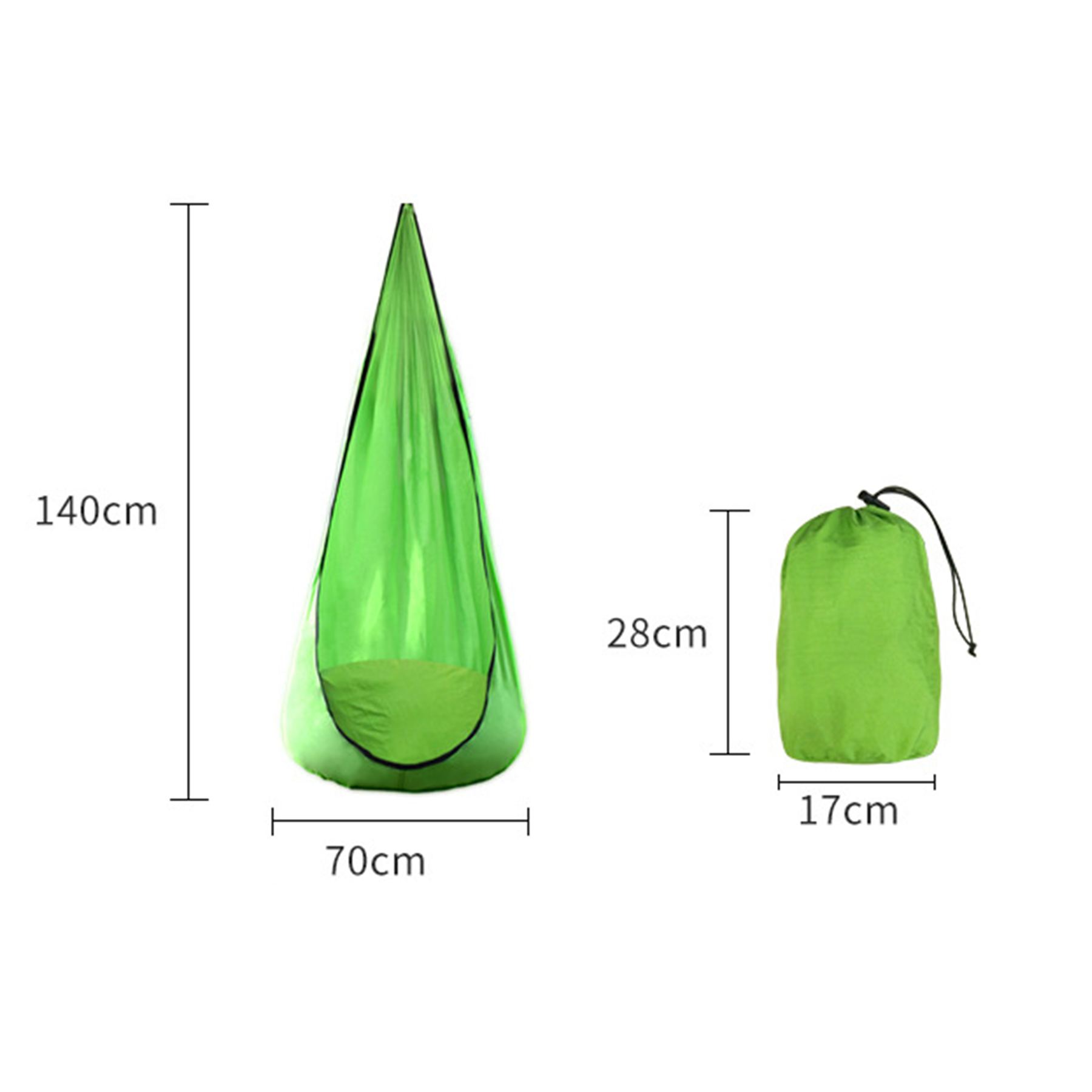 Kids Child Hanging Pod Swing Chair Indoor and Outdoor 3