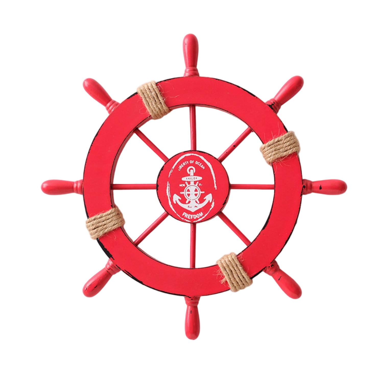Wooden Nautical Ship Wheel Wall Decoration 5