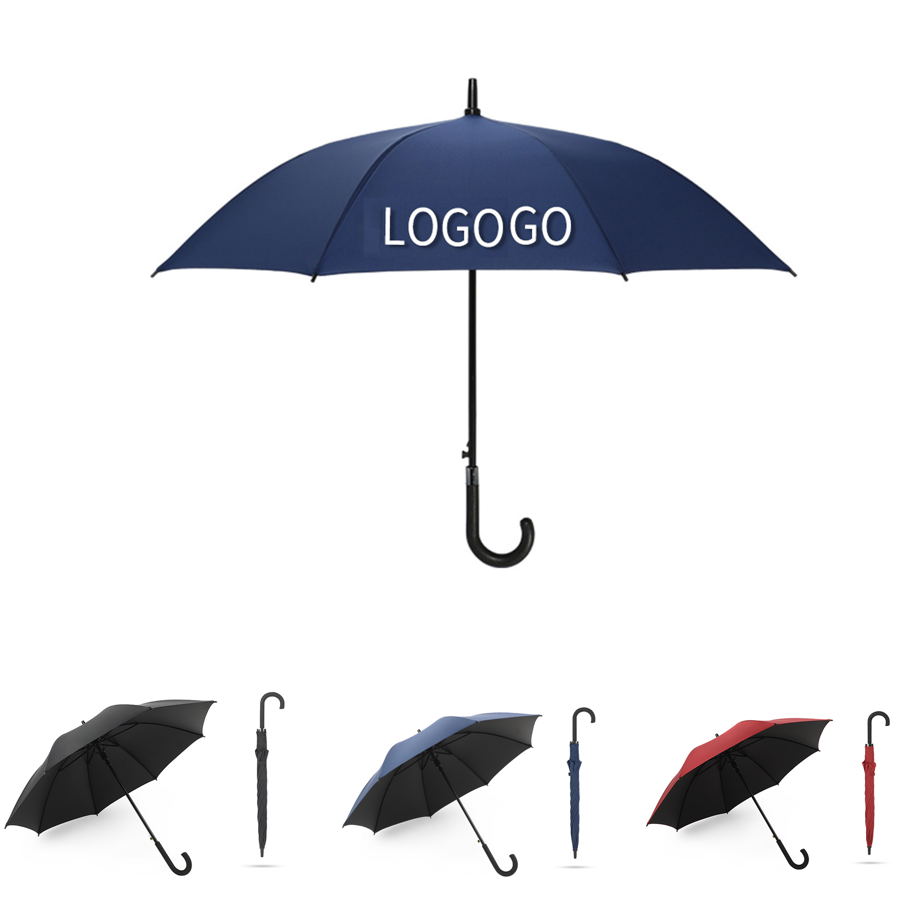 J Stick UV Umbrellas Auto Open 3