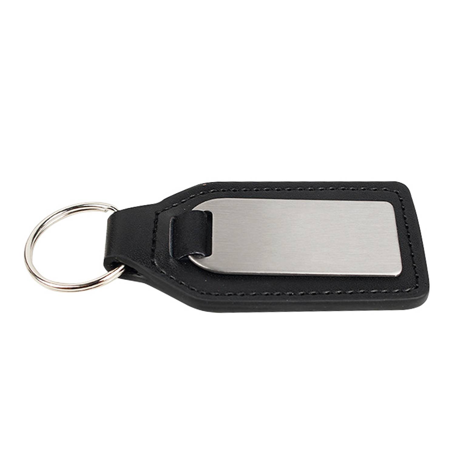 PU Leather Key Chain with Metal Plate 8