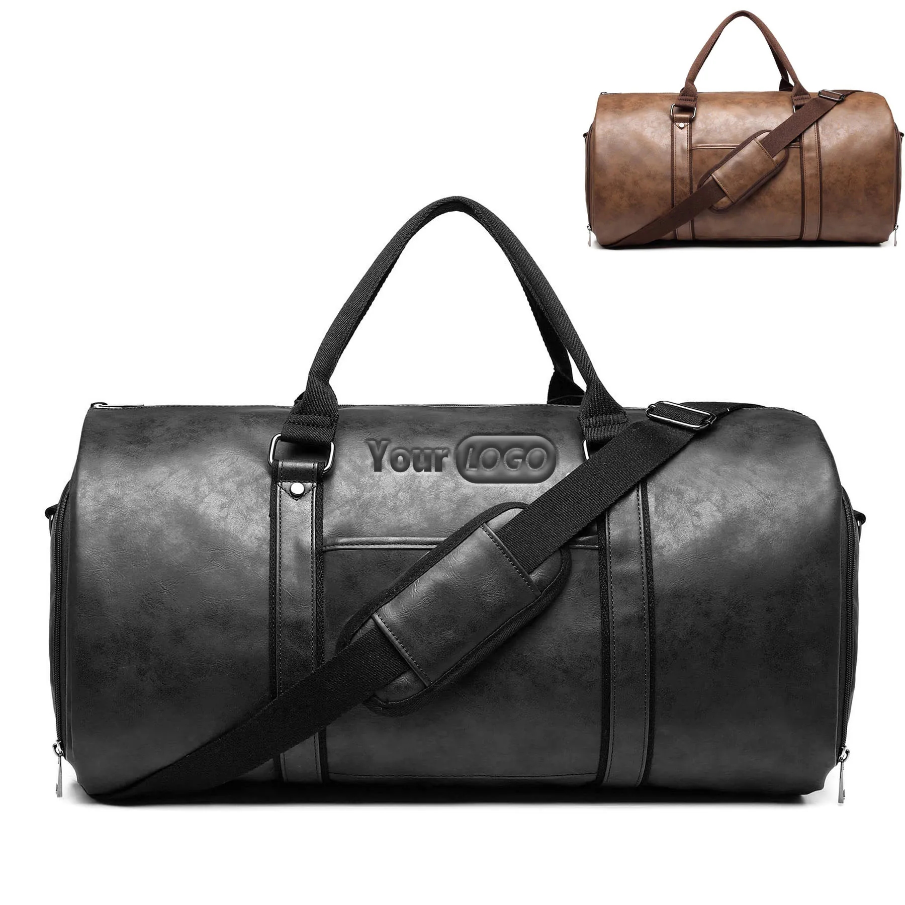Travel Leather Luggage Bag 3