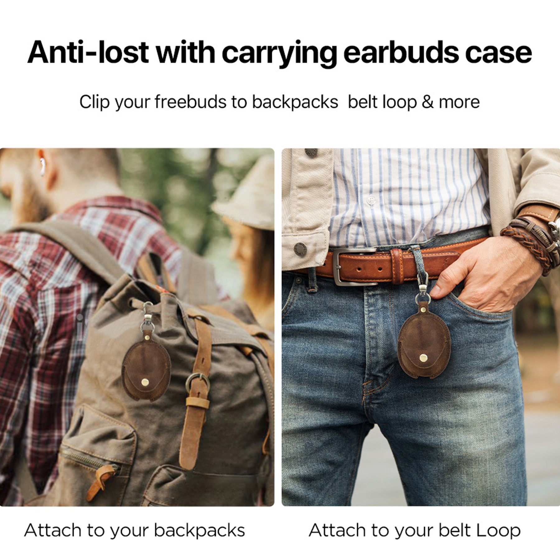 Genuine Leather headset drop protection case 8