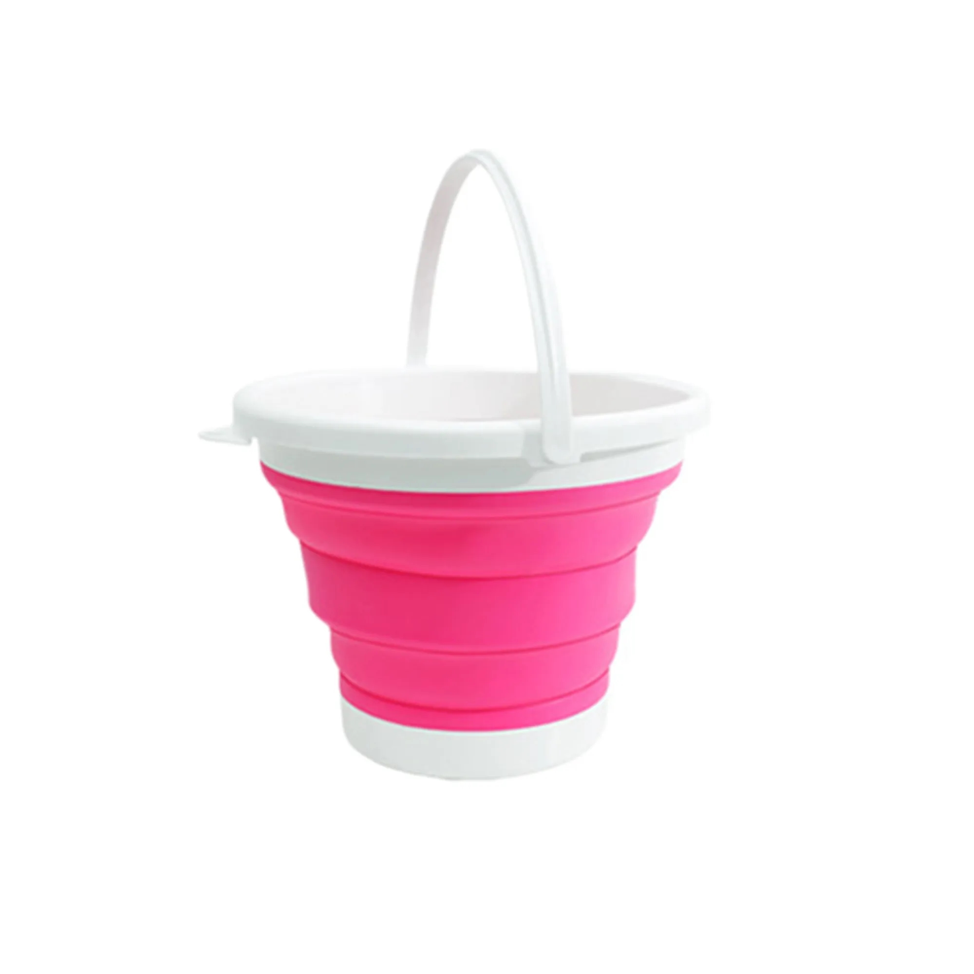 MOQ50 Collapsible Portable Silicone Bucket 5