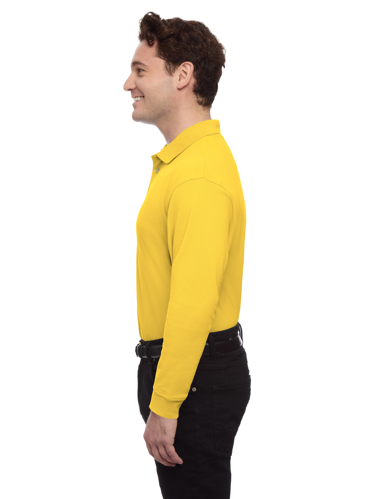 Blue Generation - Men's Pocketless Superblend Long Sleeve Polo 31