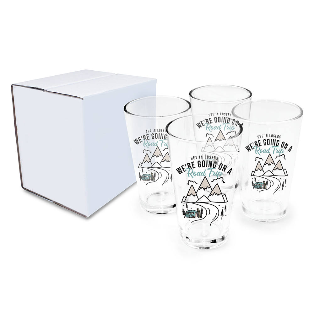 16 oz. Pint Glass - Gift Set of 4 6