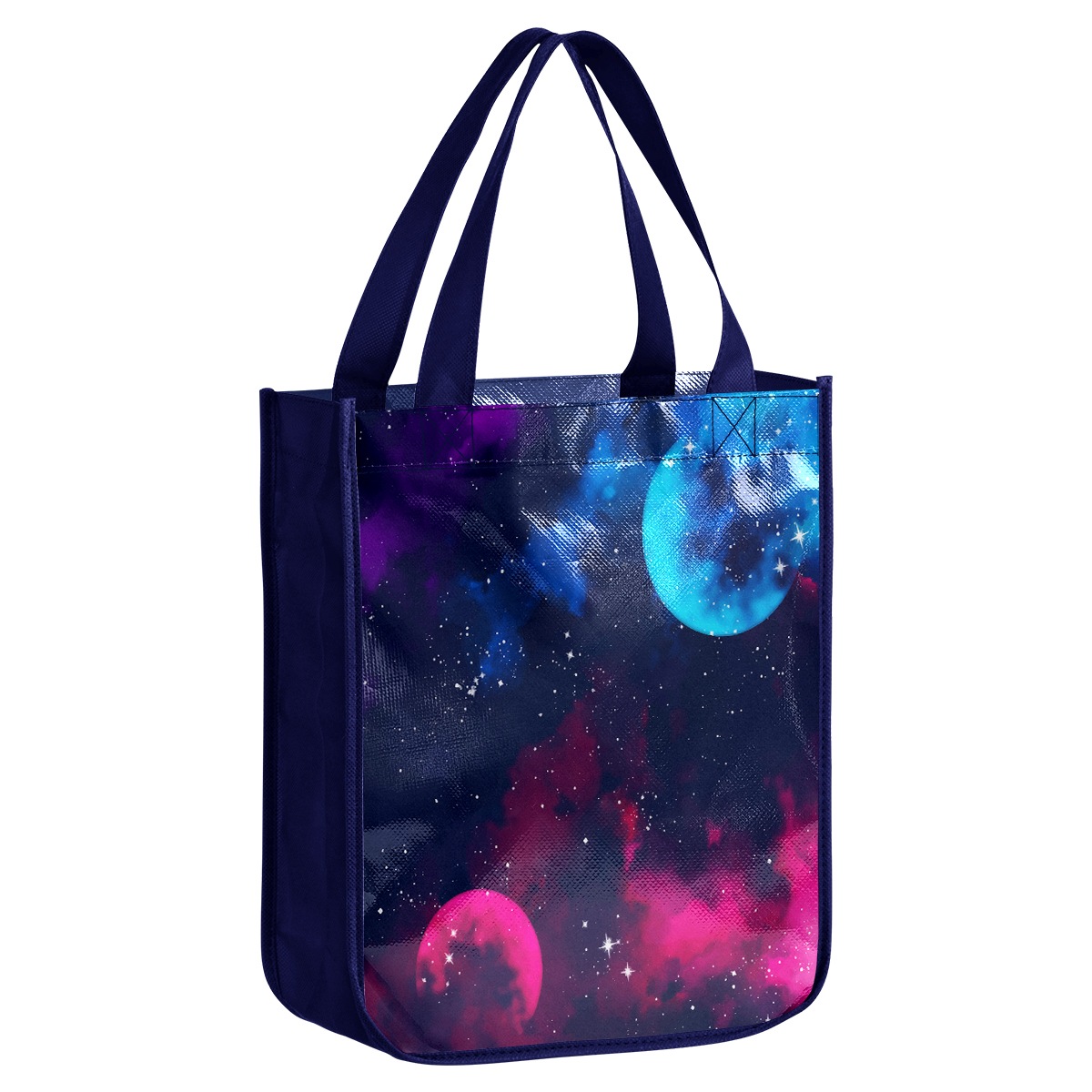 Custom 105gsm Laminated Tote Bag with Round Corner (12'' L x 16'' W x 6'' H) 1