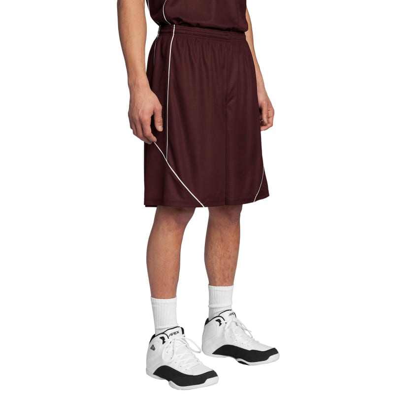Sport-Tek PosiCharge Mesh Reversible Spliced Short. 16
