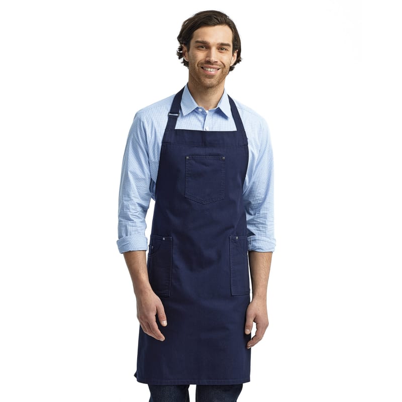 Artisan Collection By Reprime Unisex Cotton Chino Bib Apron 34