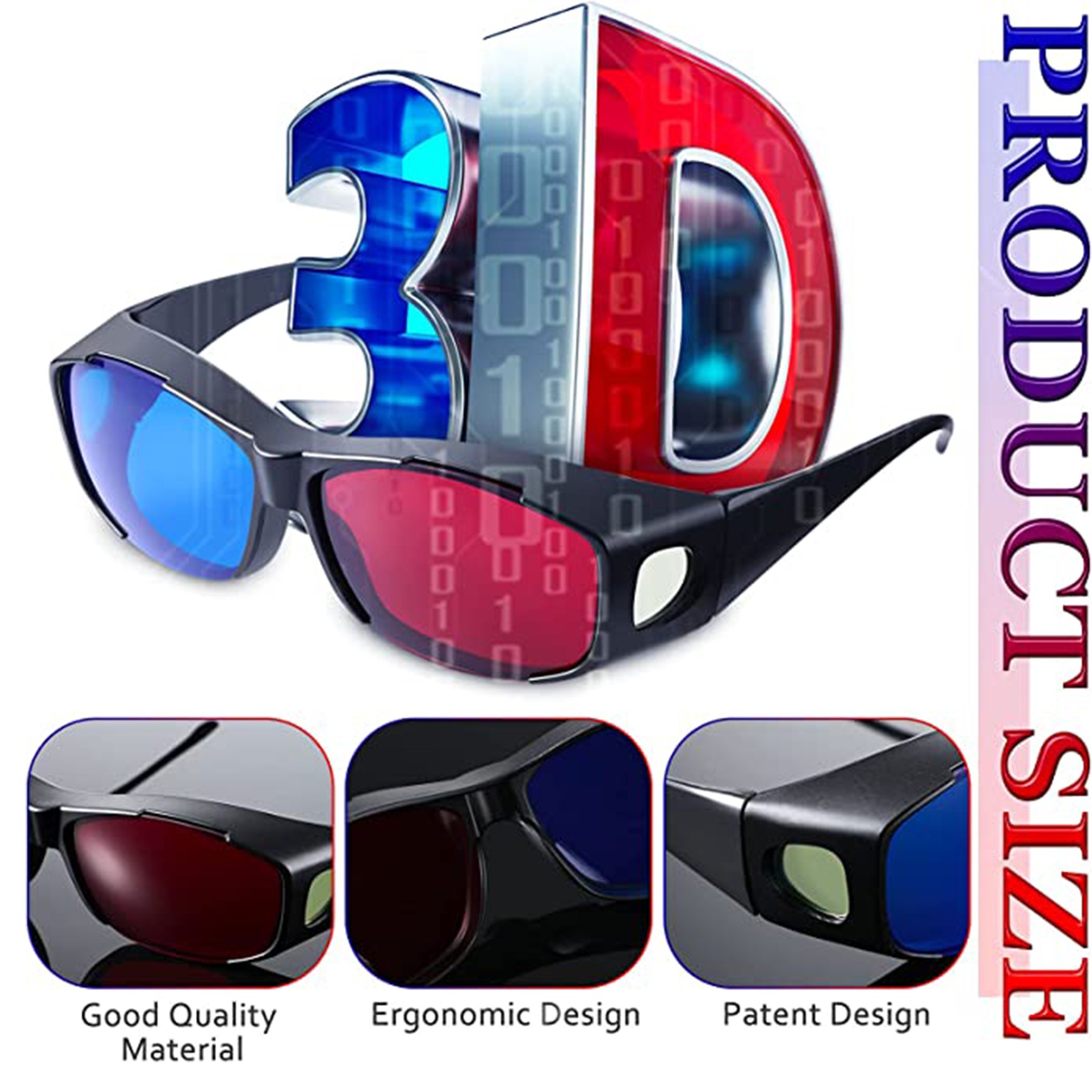 Red And Blue 3D Glasses 3